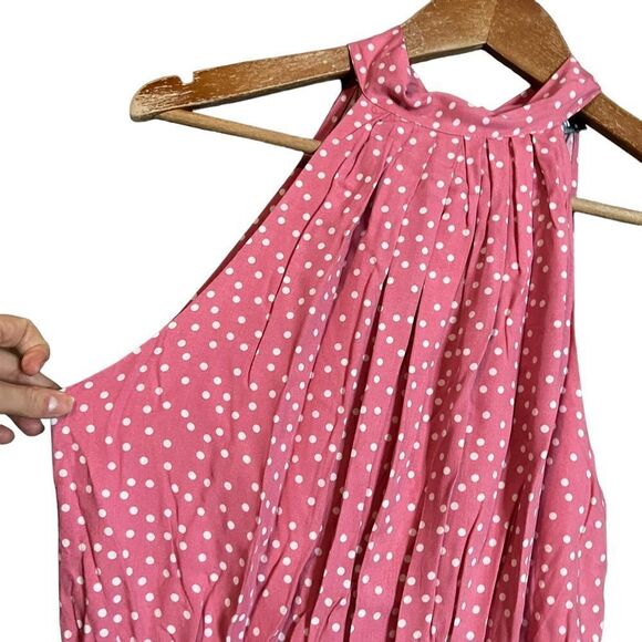 NWT! BTFBM pink & white polka dot dress. Size small - Picture 8 of 13